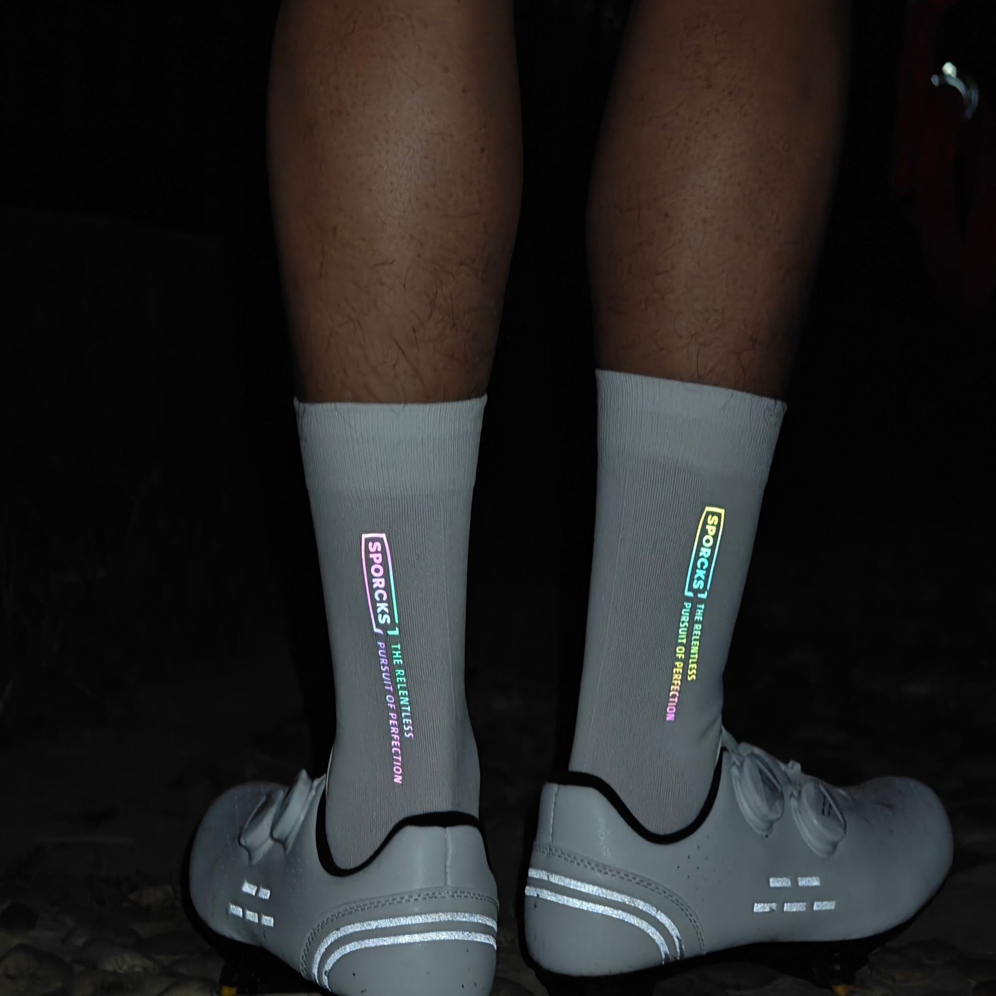Cycling Gear Women - Sporcks Kleurrijke, hoogreflecterende fietssokken Fiets Racefiets