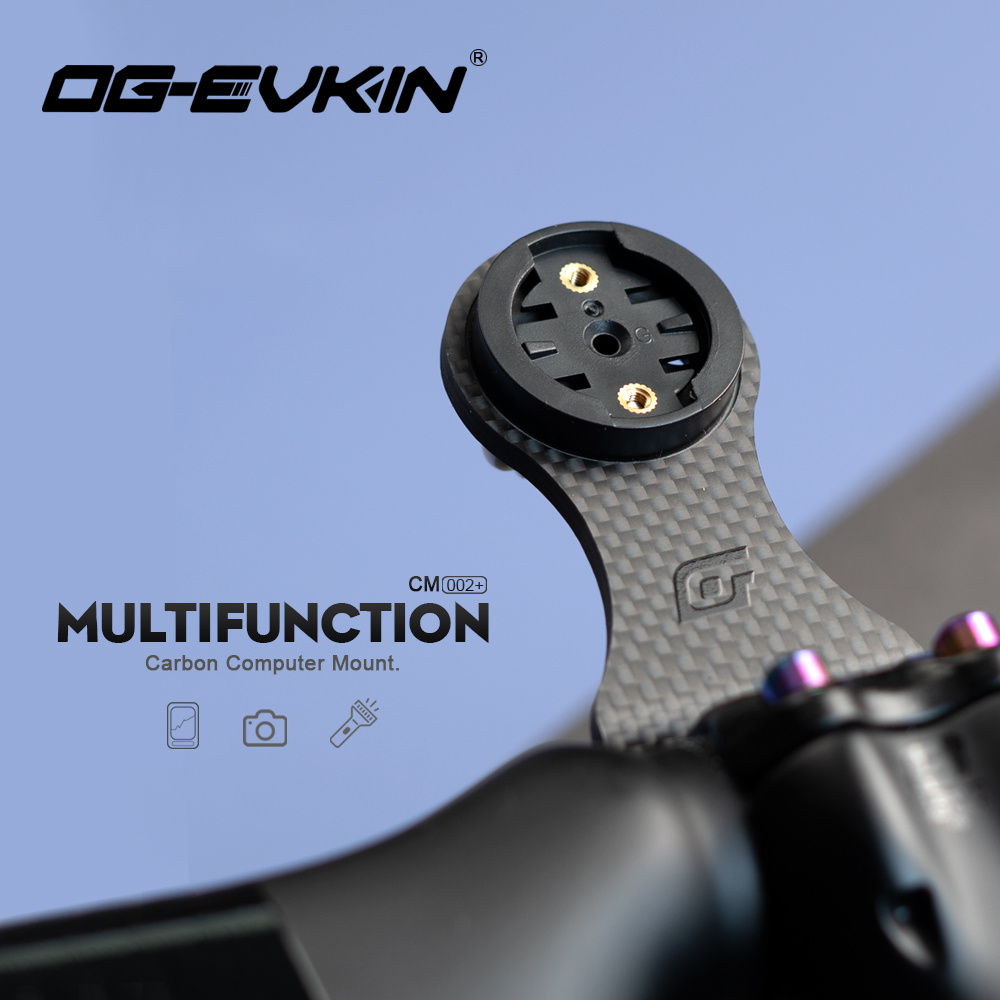 Bike Computer Gps - OG-EVKIN CM-02+ Fietsstuurpen Verlengstuk Carbon Computerhouder