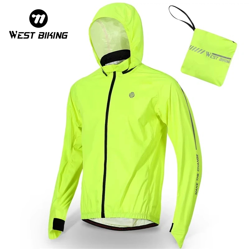 Cycling Gear Rain - WEST BIKING Fietsjas Heren Dames Winddicht