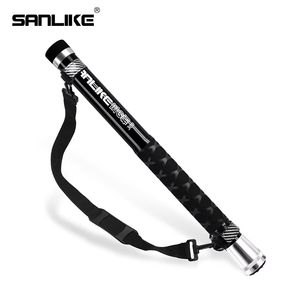 Cycling Landing Gear - SANLIKE 3m Zwart Telescopisch Koolstofvezel Visnet