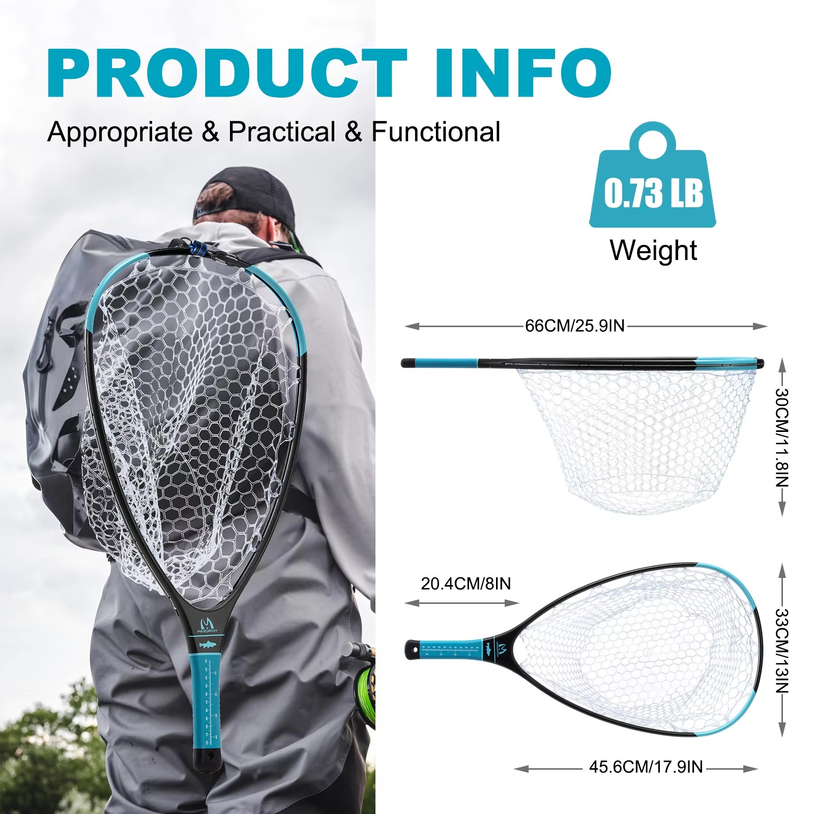 MAXCATCH Carbon Fiber Schepnet - Cycling Landing Gear recensie en prijs