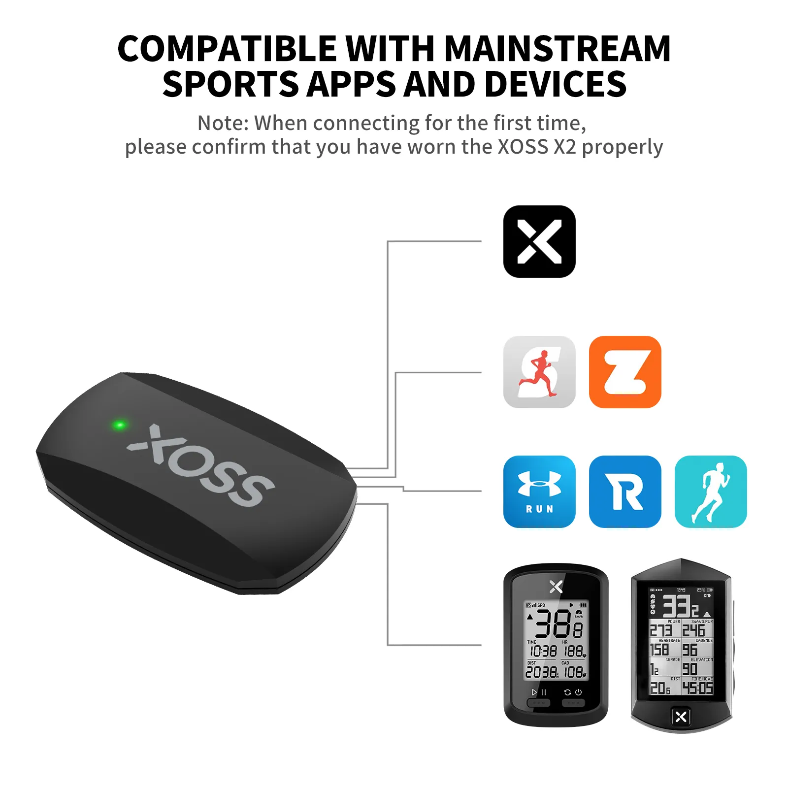 XOSS X2 Borstband Hartslagmete - Cycling Heart Rate Monitor recensie en prijs