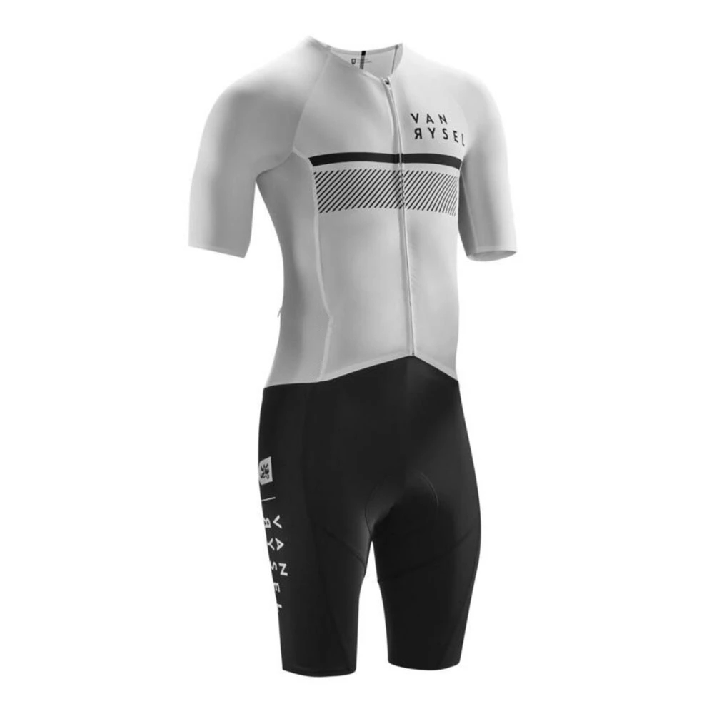 Vanrysel Wit/zwart Triatlonpak - Cycling Gear Logo recensie en prijs
