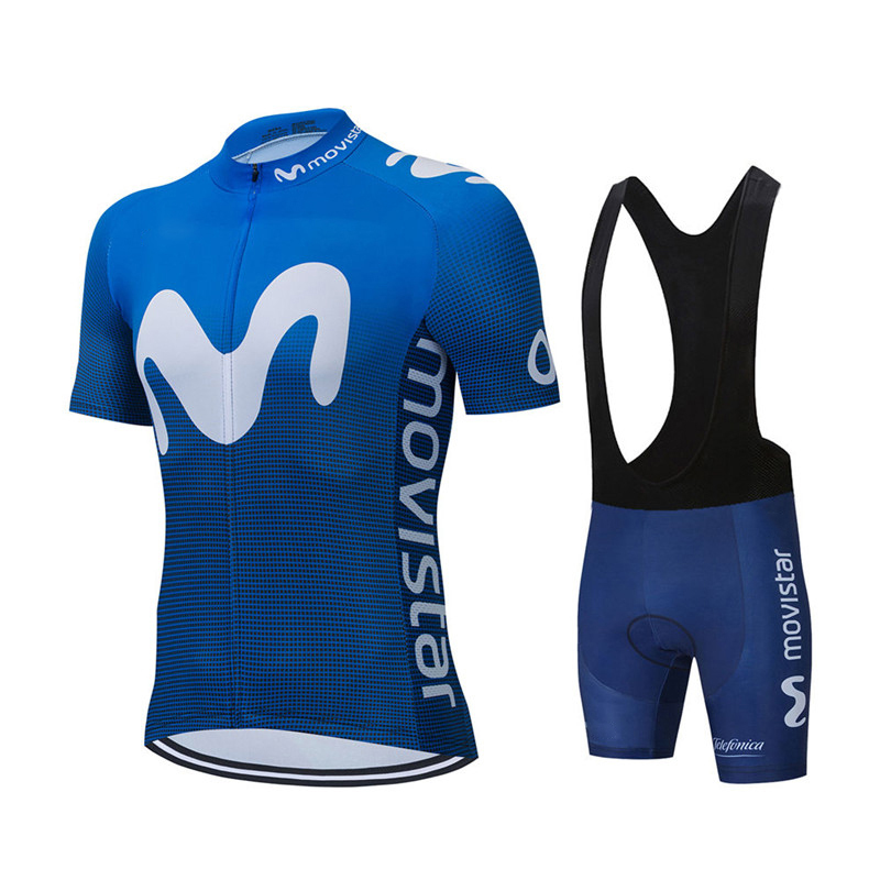 Nieuwe Zomer Movistar Team Wie - Cycling Gear Logo recensie en prijs