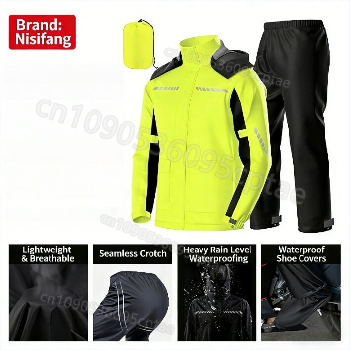 Waterdichte split-regenpak voo - Cycling Gear Rain recensie en prijs